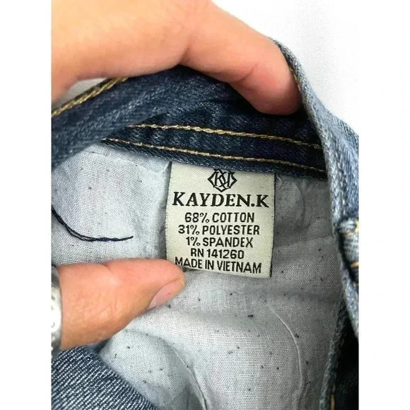 Kayden K Blue Denim Straight Jeans SLIM 30/30 Men's Casual - Picture 9 of 9